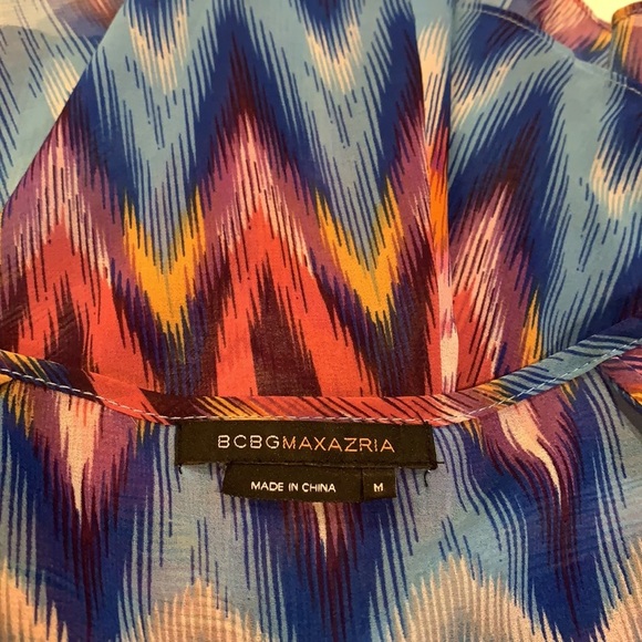 BCBGMaxAzria Cold Shoulder Blouse • Size M - Picture 6 of 7